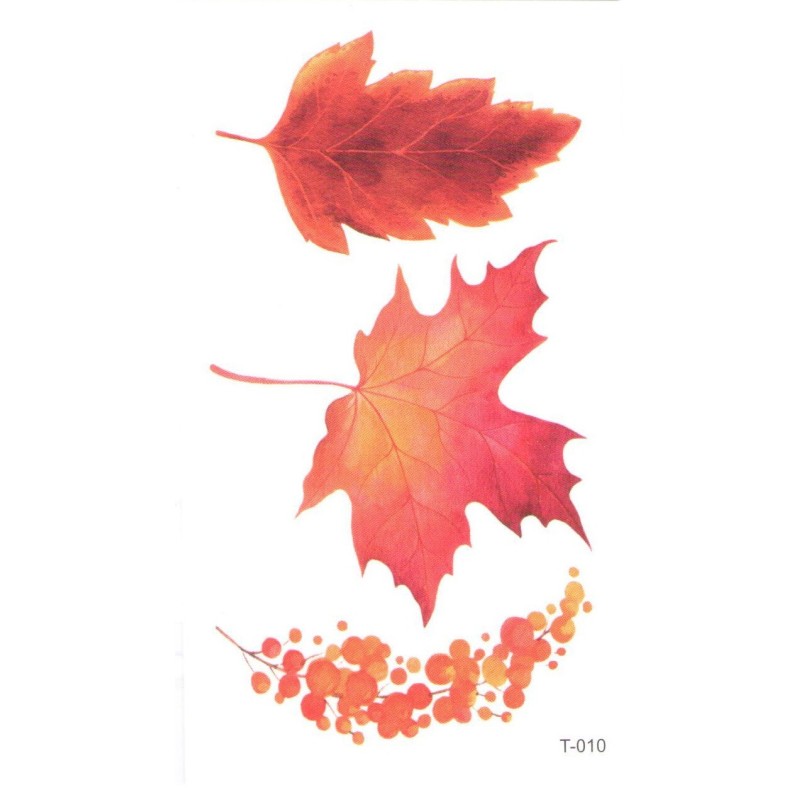 Autumn Leaves Herbst Herbstblätter Klebetattoo