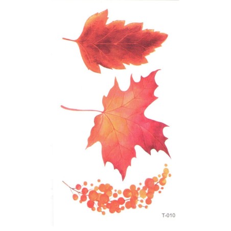 Autumn Leaves Herbst Herbstblätter Klebetattoo