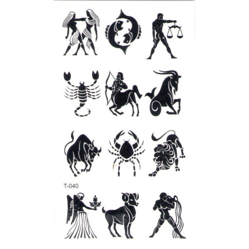 Astrological Astrologie Klebetattoo