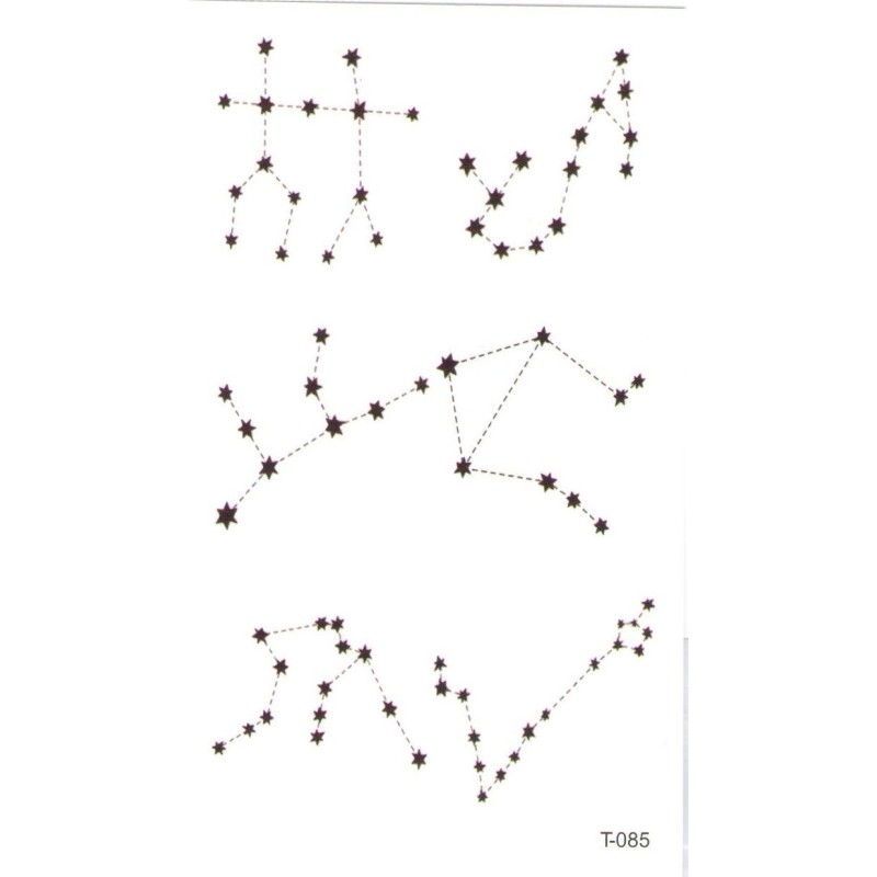 Zodiac Tierkreis Tierkreiszeichen Sternzeichen Klebetattoo