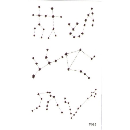 Zodiac Tierkreis Tierkreiszeichen Sternzeichen Klebetattoo