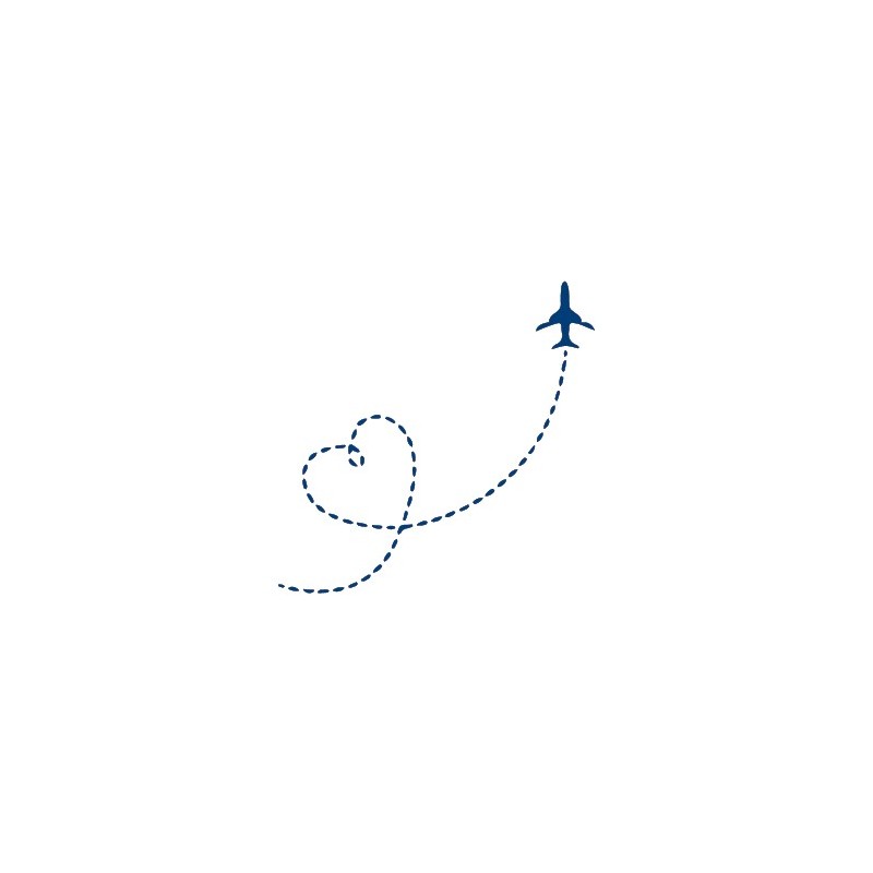 Airplane Flugzeug Klebetattoo