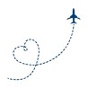 Airplane Flugzeug Klebetattoo