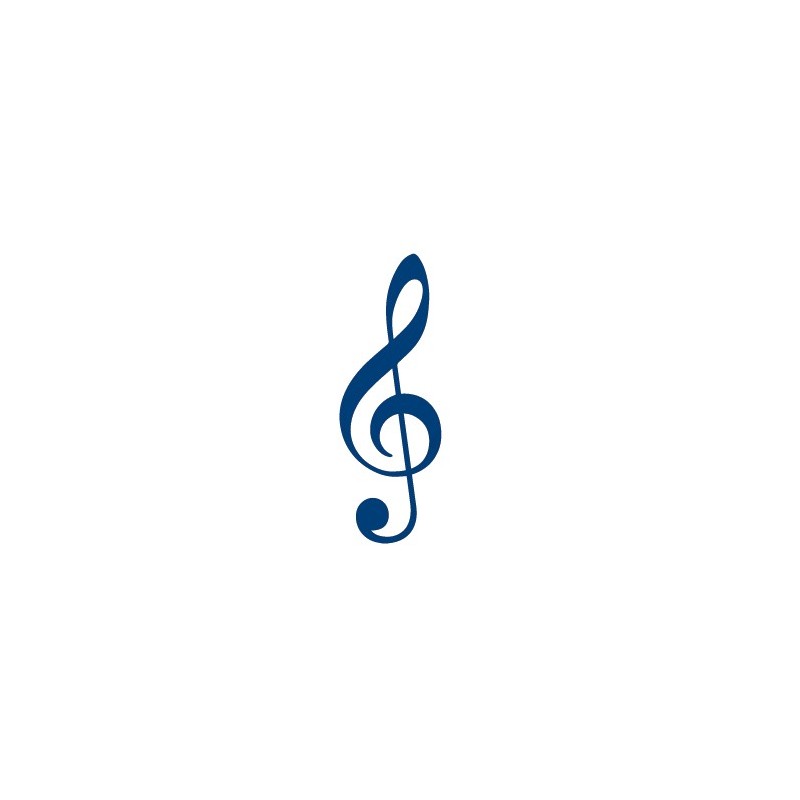 Clef Notenschlüssel Musik Klebetattoo