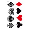Poker Karten Klebetattoo