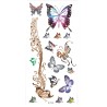 Butterflies Schmetterlinge Musiknoten Klebetattoo