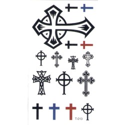 Cross Kreuz Klebetattoo