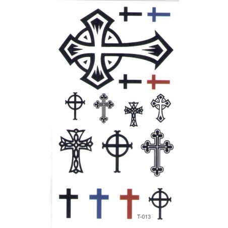 Cross Kreuz Klebetattoo