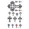 Cross Kreuz Klebetattoo
