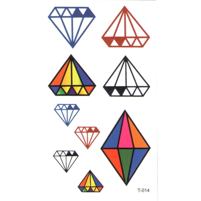 Diamond Diamant Edelstein Eleganz Klebetattoo
