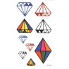 Diamond Diamant Edelstein Eleganz Klebetattoo