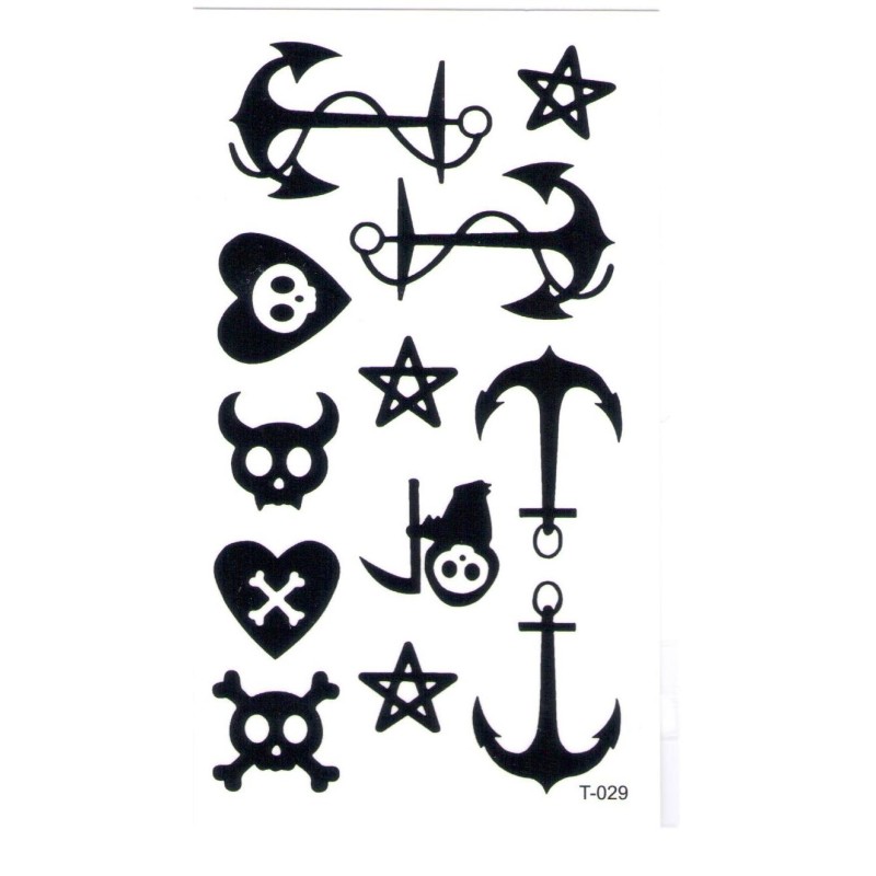 Nautic Symbols Seefahrer Klebetattoo