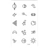 Minimal Cosmic Icons