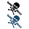 Crazy Skull Totenschädel Klebetattoo