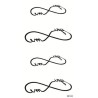 You Me Infinity Unendlichkeit Klebetattoo