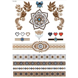 Boho Glam Eleganz Armband Klebetattoo