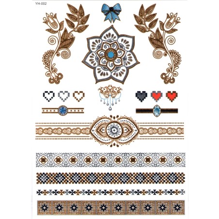 Boho Glam Eleganz Armband Klebetattoo