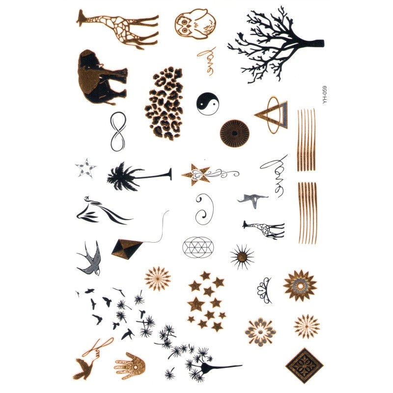 Wild Spirit Tiermotive Tier Tiere Klebetattoo