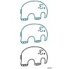 Elephant Elefant Klebetattoo