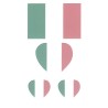 Italien, Italie, Italia, Italy Klebetattoo