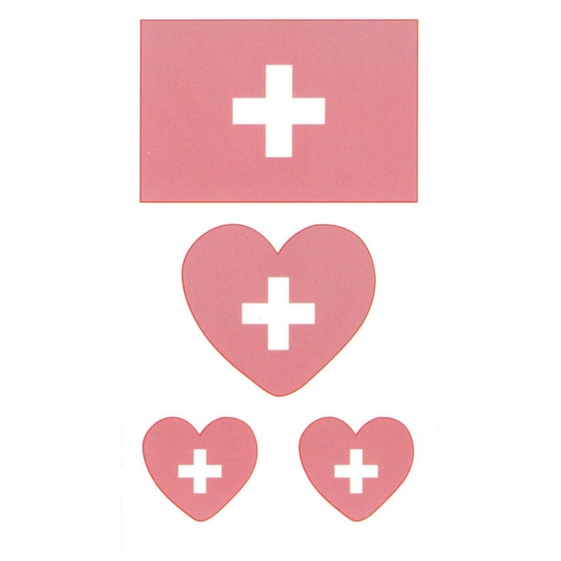 Schweiz, Suisse, Svizzera, Switzerland Klebetattoo