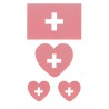 Schweiz, Suisse, Svizzera, Switzerland Klebetattoo