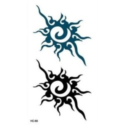Tribal Sun Sonne Klebetattoo