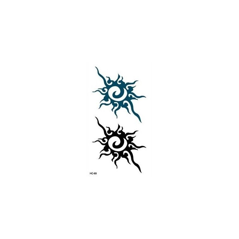 Tribal Sun Sonne Klebetattoo