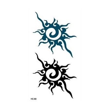 Tribal Sun Sonne Klebetattoo