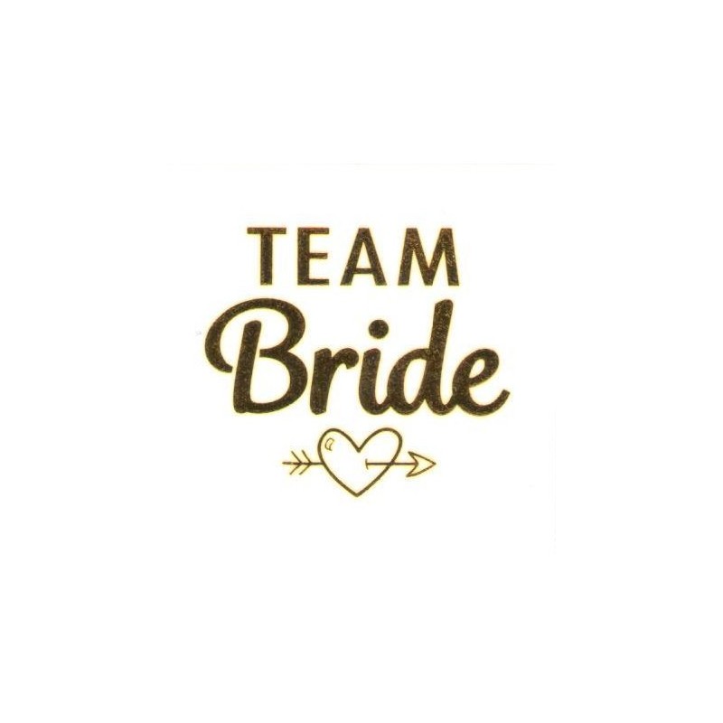 Amor Team Bride Klebetattoos für JGA & Hochzeit