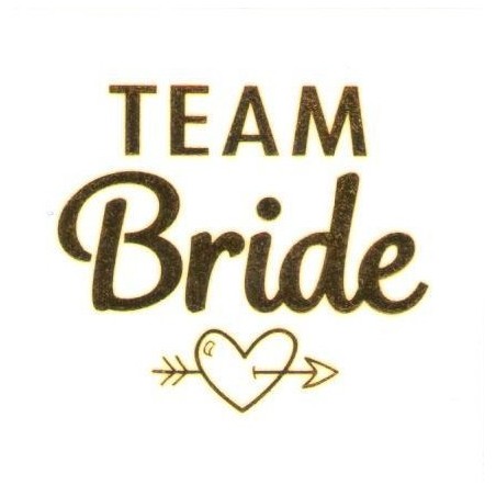 Amor Team Bride Klebetattoos für JGA & Hochzeit
