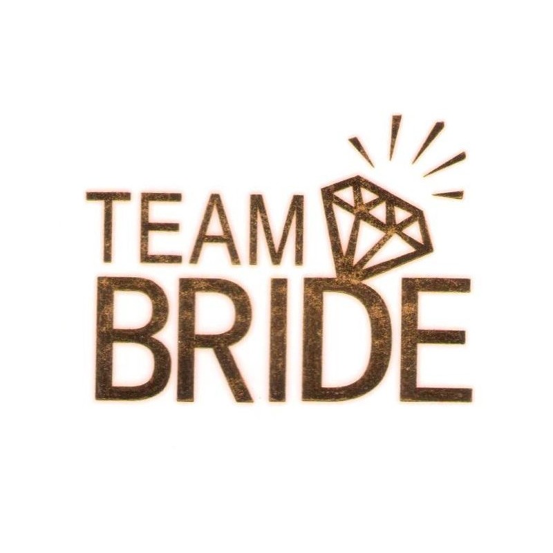 Diamond Diamant Team Bride Klebetattoos für JGA & Hochzeit
