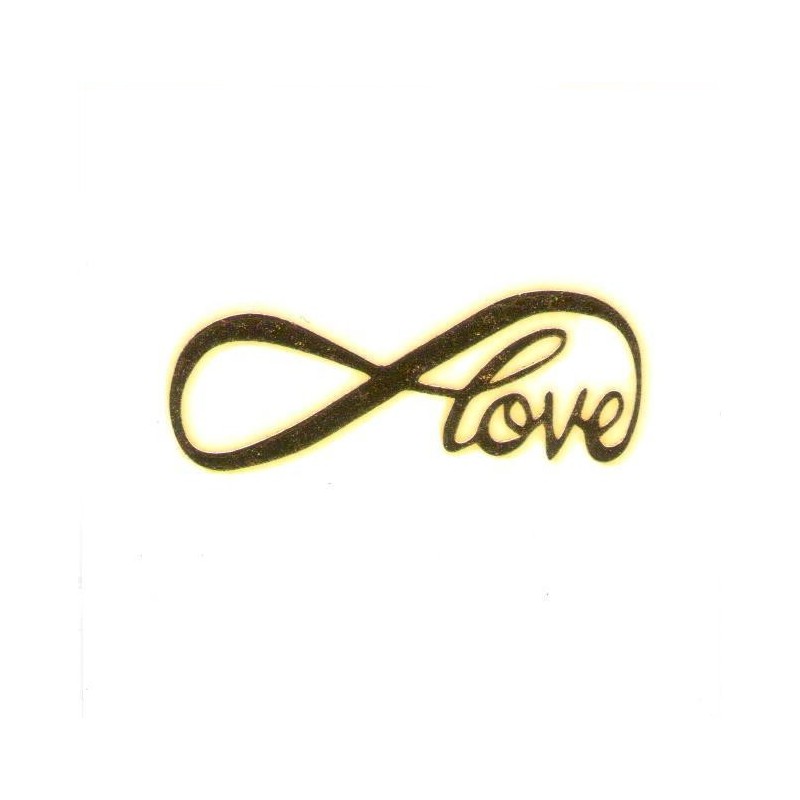 Infinity Love Klebetattoo