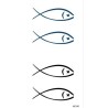Fish Fisch Klebetattoo