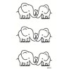 Elephant In Love Elefant Klebetattoo