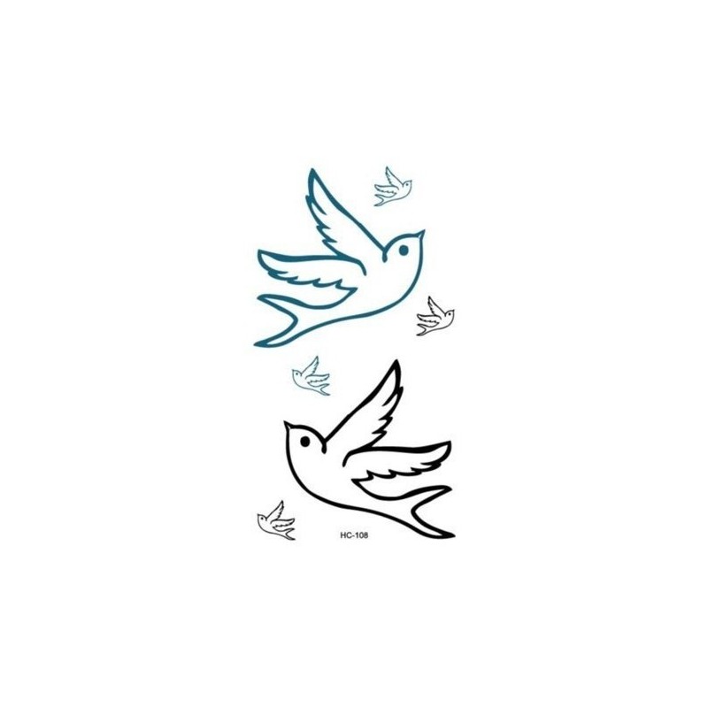 Swallow Schwalbe Klebetattoo