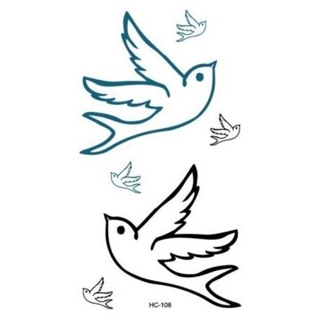 Swallow Schwalbe Klebetattoo