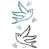 Swallow Schwalbe Klebetattoo