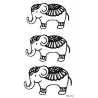 Decorated Elephant Elefant Klebetattoo