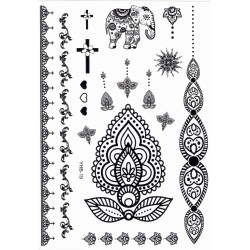 Sexy Lace Schwarz Klebetattoo