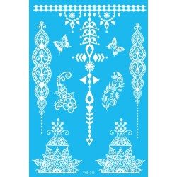 Sexy Lace Weiss Klebetattoo