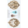 Lace & Peacock Feather
