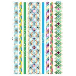 Weave Pattern Armband Klebetattoo