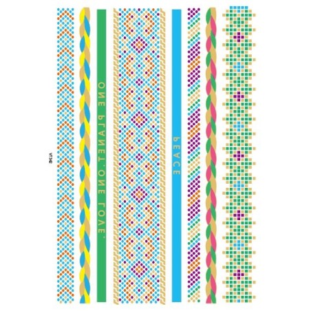 Weave Pattern Armband Klebetattoo