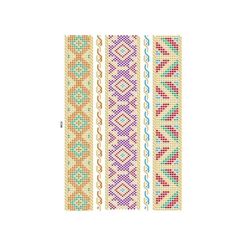 Weave Pattern Armband Klebetattoo